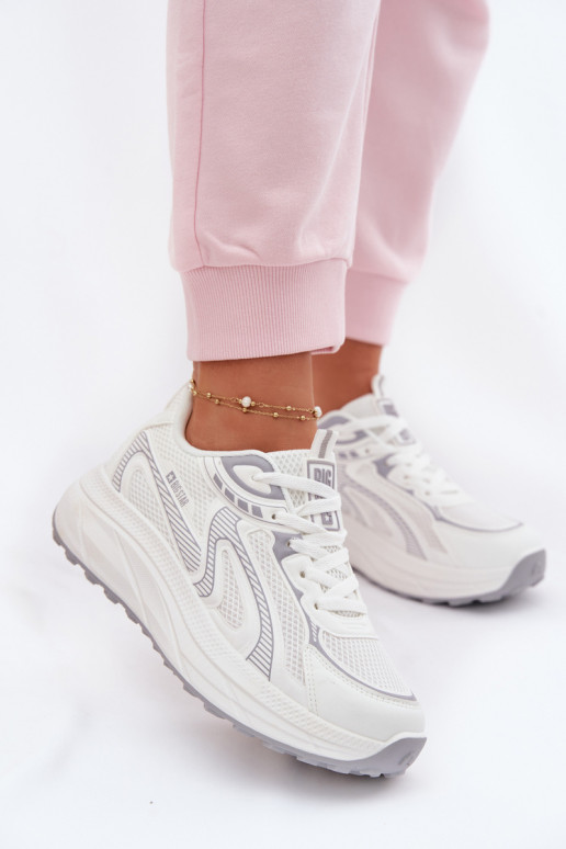 zapatillas Zapatillas modelo zapatos. Femenino Big Star TT274325 HI-POLY SYSTEM el color blanco