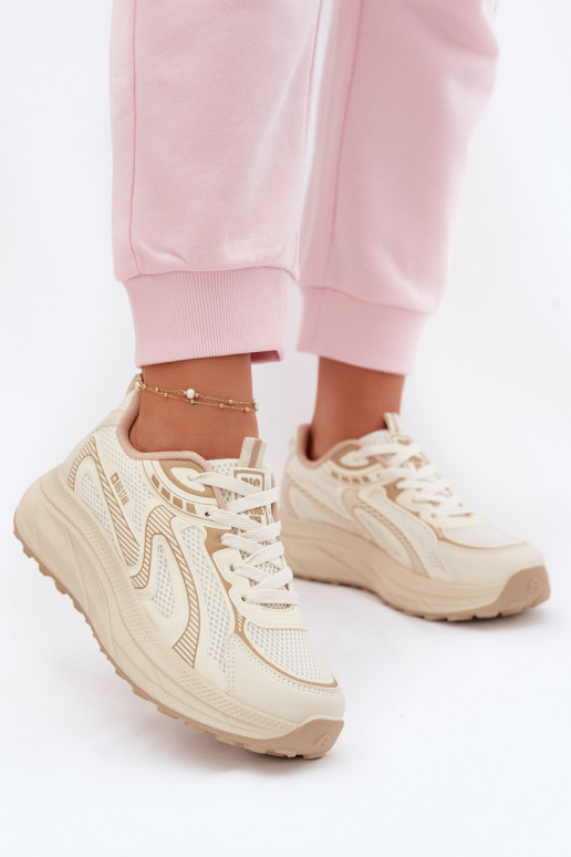 zapatillas Zapatillas modelo zapatos. Femenino Big Star TT274326 HI-POLY SYSTEM beige