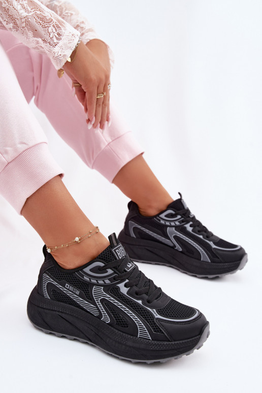 zapatillas Zapatillas modelo zapatos. Femenino Big Star TT274327 HI-POLY SYSTEM de color negro