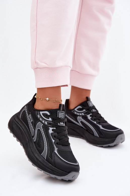 zapatillas Zapatillas modelo zapatos. Femenino Big Star TT274327 HI-POLY SYSTEM de color negro