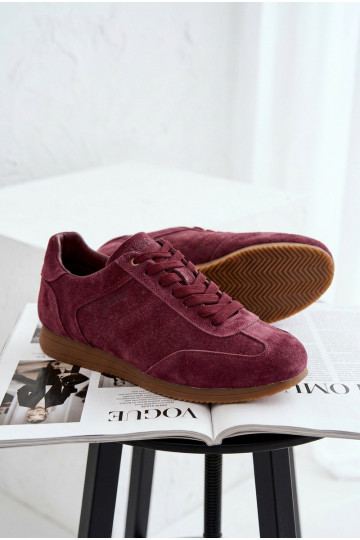 Zapatillas de ante Big Star TT274227 color burdeos