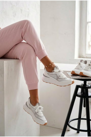 Zapatillas deportivas para mujer Big Star TT274570 HI-POLY SYSTEM color blanco