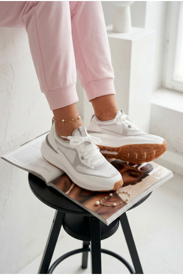 Zapatillas deportivas para mujer Big Star TT274570 HI-POLY SYSTEM color blanco 2