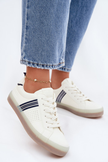 Zapatillas de cuero sintético Big Star TT274306 color blanco 2
