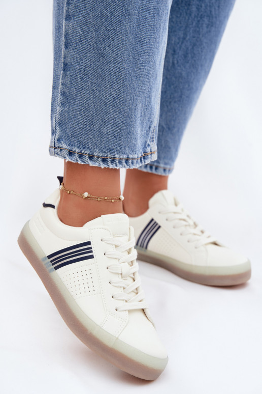 Eko Piel Zapatillas modelo zapatos. Femenino Big Star TT274306 el color blanco