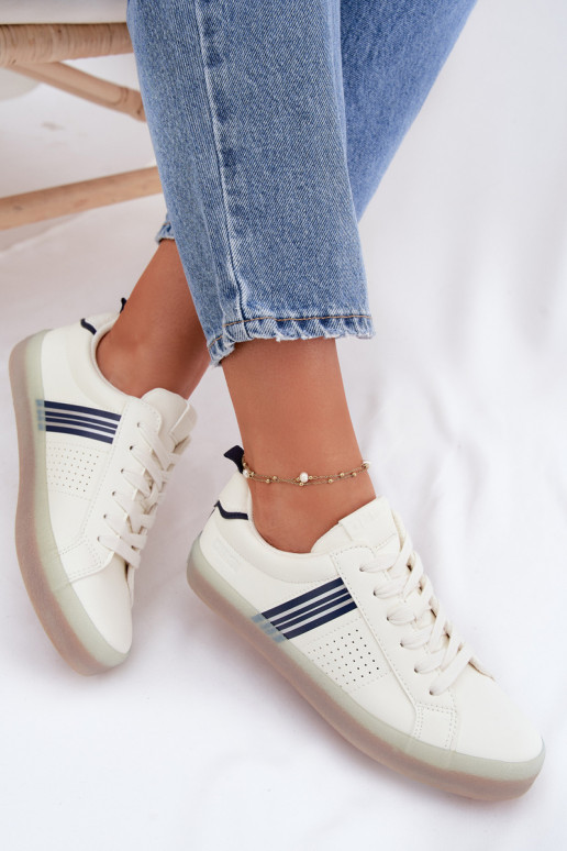 Eko Piel Zapatillas modelo zapatos. Femenino Big Star TT274306 el color blanco