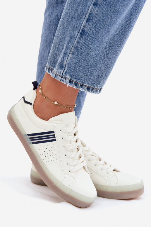 Eko Piel Zapatillas modelo zapatos. Femenino Big Star TT274306 el color blanco