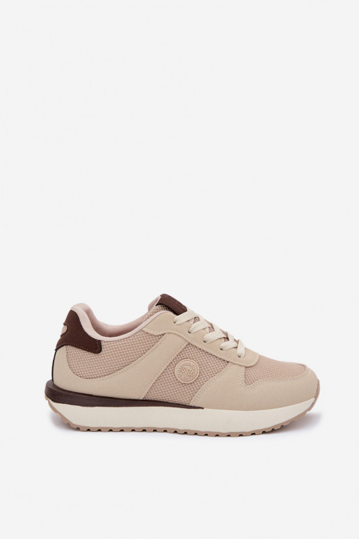 Zapatillas modelo zapatos. Femenino con una plataforma Big Star TT274275 beige