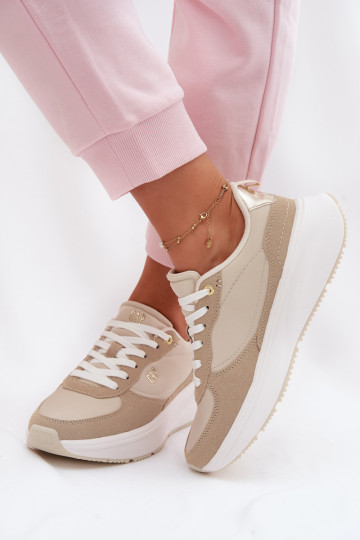 Zapatillas deportivas para mujer con plataforma GAP PENELOPE GPIN6155300049 color arena 2