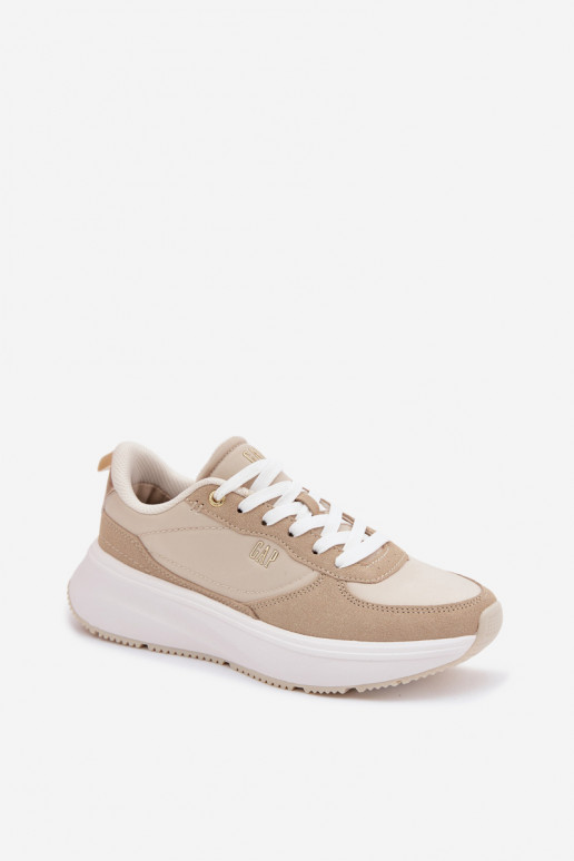 Zapatillas modelo zapatos. Femenino con una plataforma GAP PENELOPE GPEN6155300049 beige