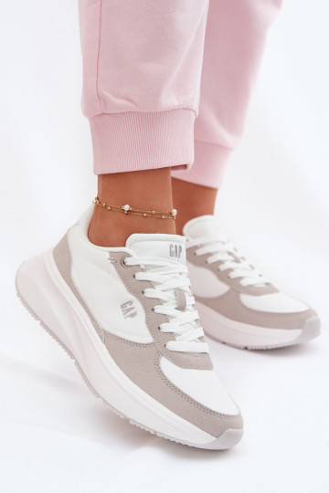 Zapatillas deportivas para mujer con plataforma GAP PENELOPE GPIN6155300061 color blanco 2