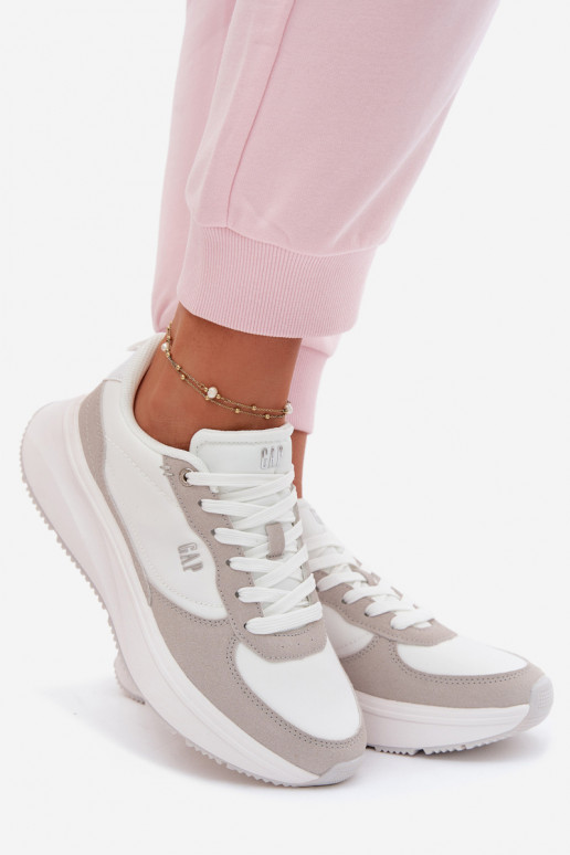 Zapatillas modelo zapatos. Femenino con una plataforma GAP PENELOPE GPEN6155300061 el color blanco