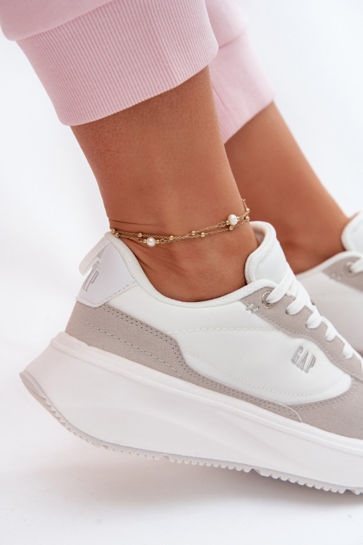 Zapatillas modelo zapatos. Femenino con una plataforma GAP PENELOPE GPEN6155300061 el color blanco