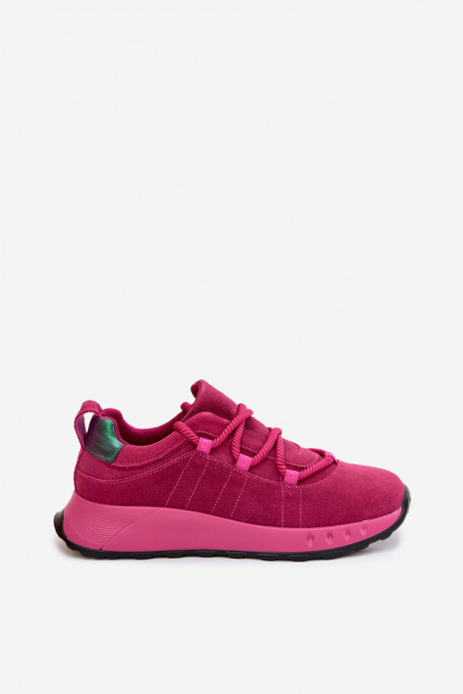 Zapatos deportivos de ante para mujer Bemela color rosa