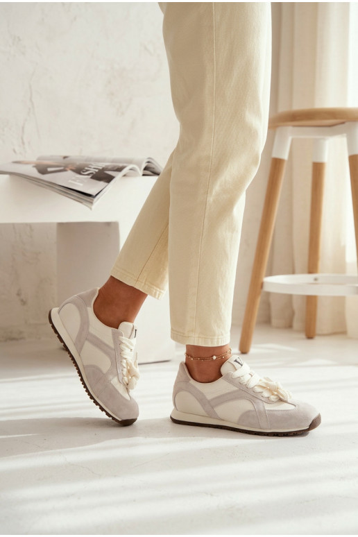 de gamuza Zapatillas modelo zapatos. Femenino Vinceza 86427 color gris