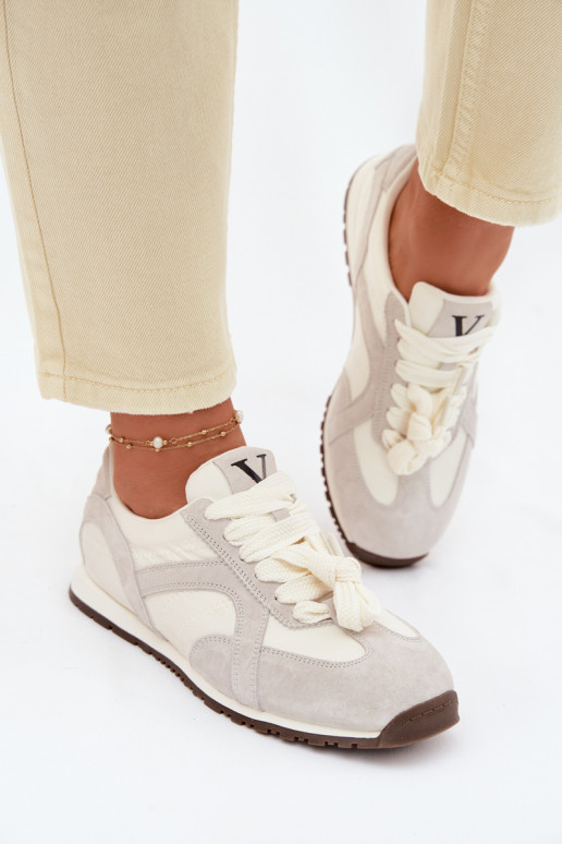 de gamuza Zapatillas modelo zapatos. Femenino Vinceza 86427 color gris