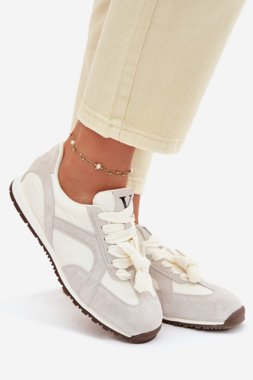 de gamuza Zapatillas modelo zapatos. Femenino Vinceza 86427 color gris