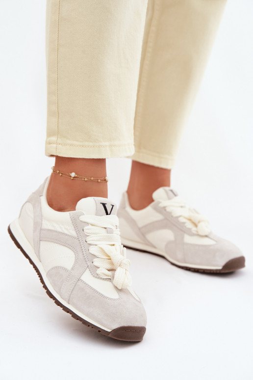 de gamuza Zapatillas modelo zapatos. Femenino Vinceza 86427 color gris