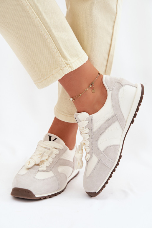 de gamuza Zapatillas modelo zapatos. Femenino Vinceza 86427 color gris