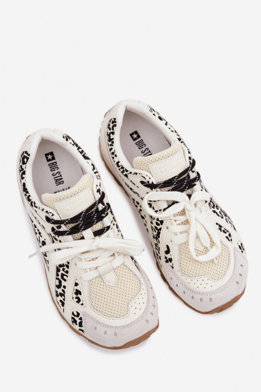 Piel de gamuza Zapatillas modelo zapatos. Femenino Big Star TT274548 el color blanco