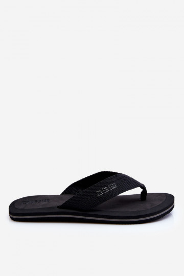 Zapatillas de hombre de estilo japonés. Big Star LL174618 de color negro