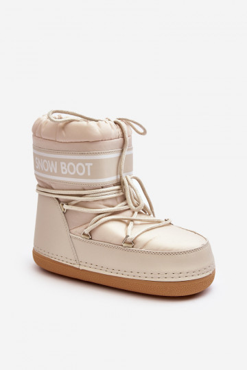 Femenino Botas de invierno con cordones beige Soia