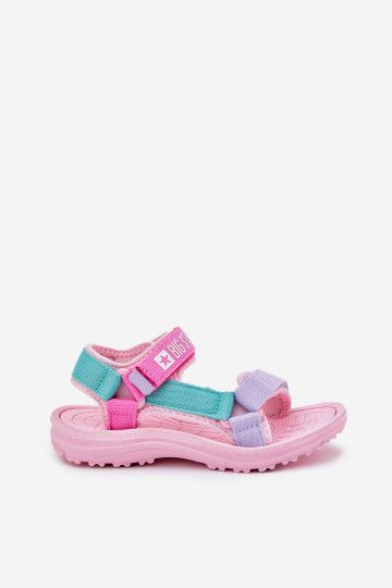 sandalias Infantil con sujetadores adhesivos Big Star RR374519 color rosa 2