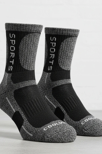Calcetines cálidos gris oscuro para mujeres Siera