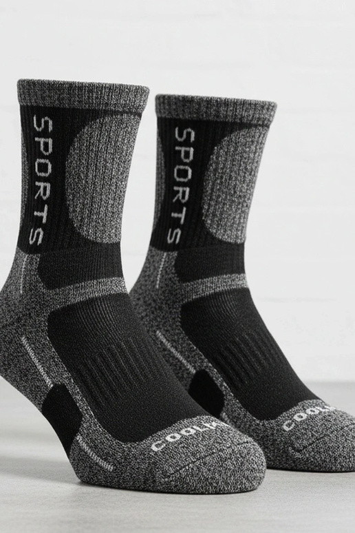 Calcetines cálidos gris oscuro para...