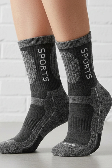 Calcetines cálidos grises para mujeres Siera