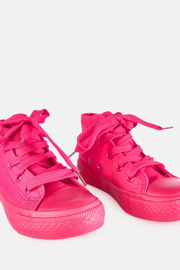 Zapatillas deportivas rosas para niños sobre el tobillo Laly