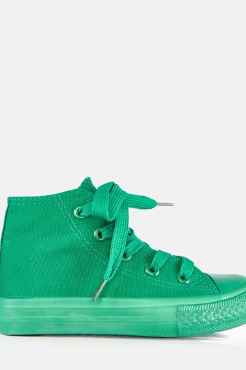 Zapatillas deportivas verdes para niños sobre el tobillo Laly