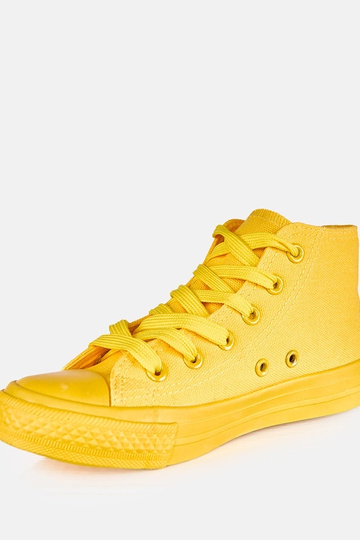 Zapatillas deportivas amarillas para niños sobre el tobillo Jutta