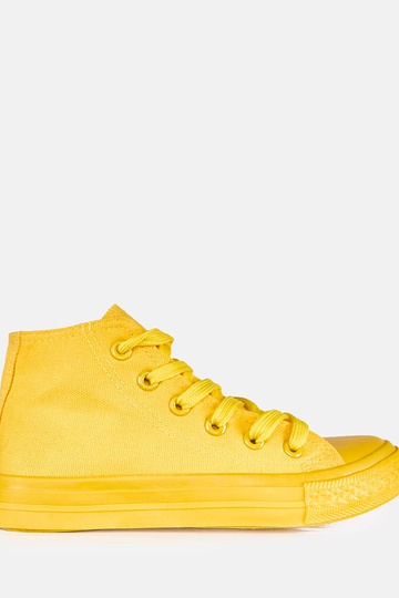 Zapatillas deportivas amarillas para niños sobre el tobillo Jutta 2
