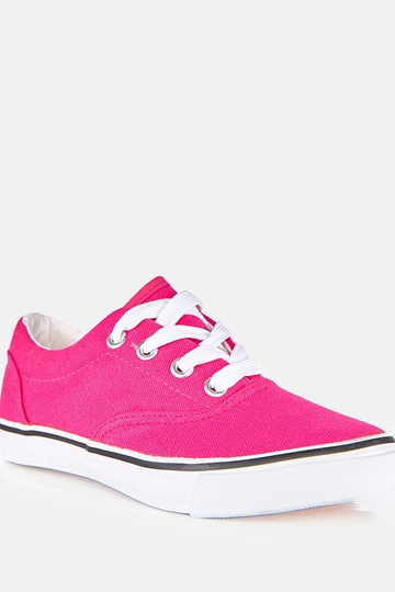 Zapatillas deportivas rosas para niños con cordones Bollis