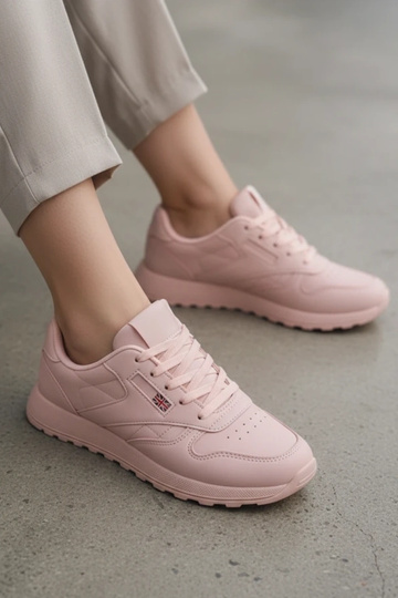 Zapatillas deportivas diarias rosas con plataforma Élise