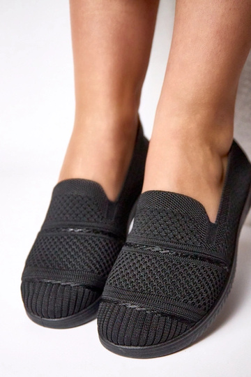 Zapatillas de tenis de tela negras sin cordones Noémie 2