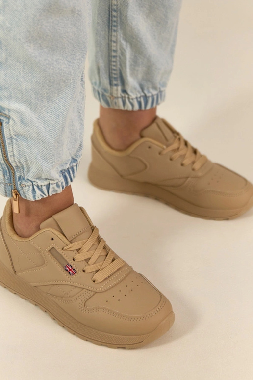 Zapatillas deportivas color arena de...