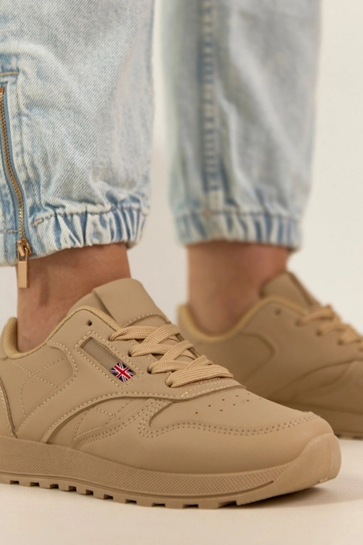 Zapatillas deportivas color arena de...