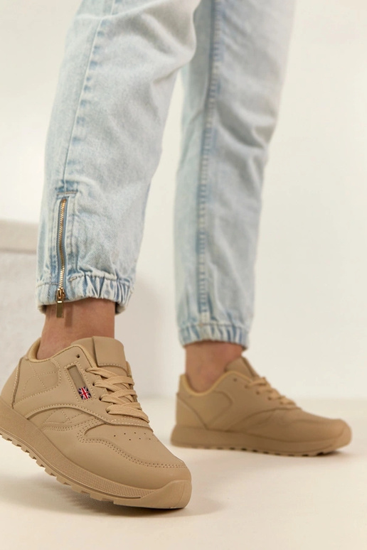 Zapatillas deportivas color arena de...