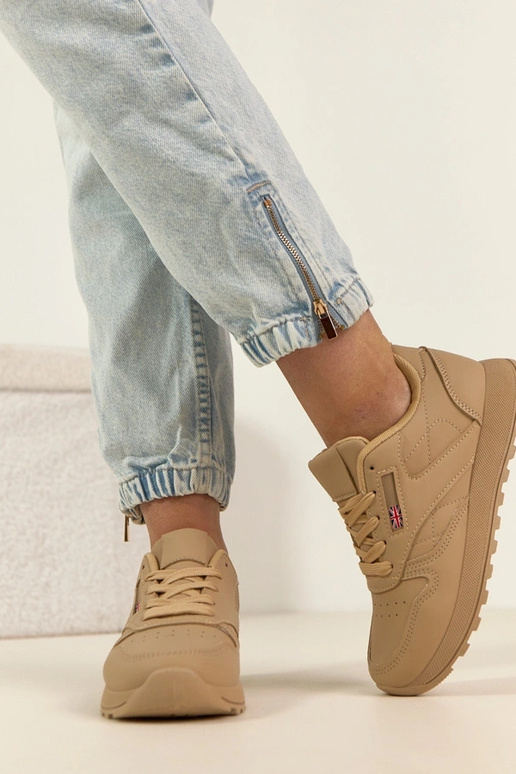 Zapatillas deportivas color arena de...