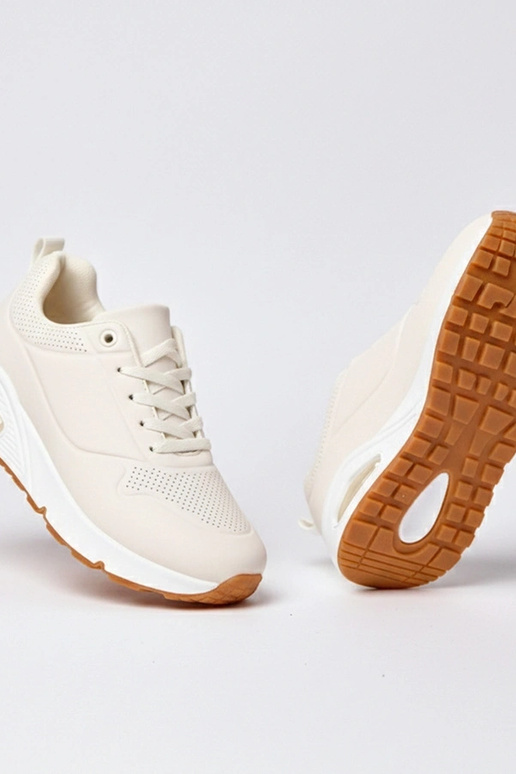 Zapatillas deportivas color arena con...