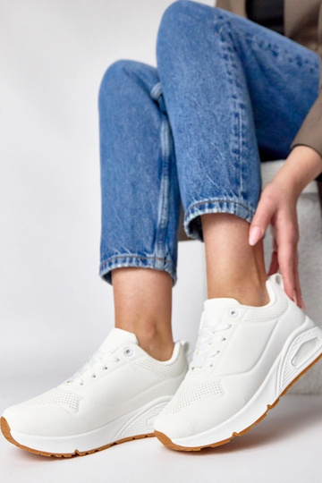 Zapatillas deportivas blancas con suela gruesa Sylvie 2