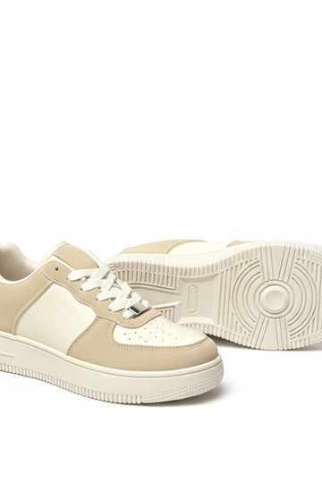 Zapatillas deportivas color arena de plataforma Brigitte