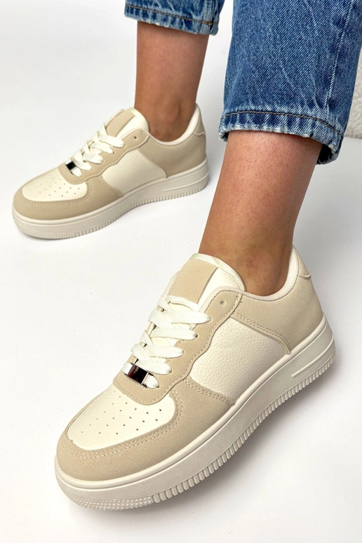 Zapatillas deportivas color arena de...