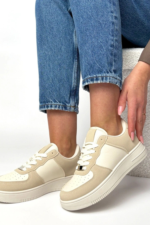 Zapatillas deportivas color arena de...