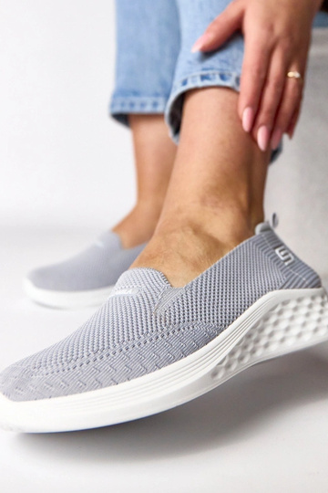 Zapatillas deportivas de tela grises con plantilla Zoe 2