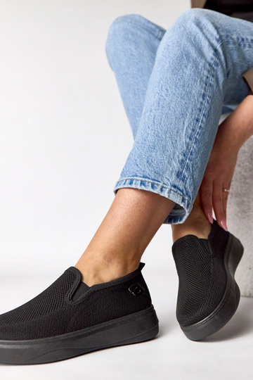 Zapatillas deportivas de tela negras con plataforma Céleste 2
