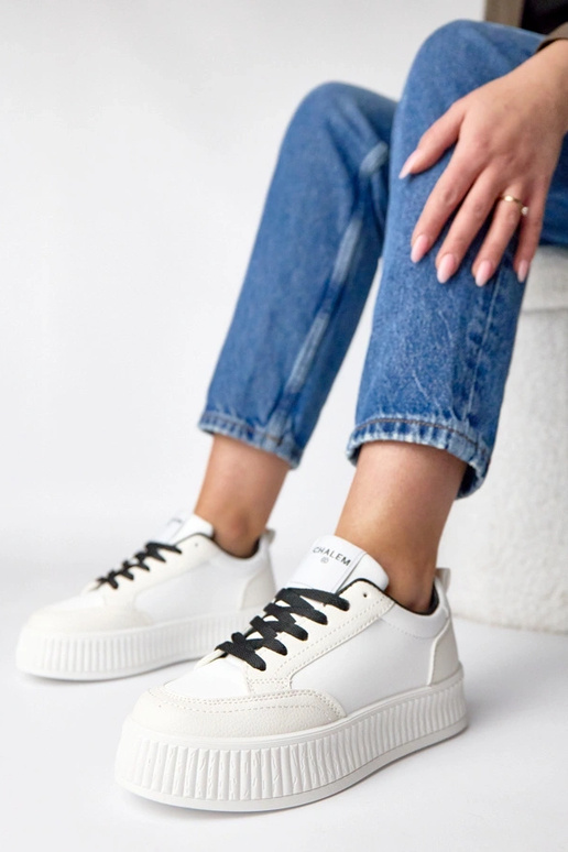 Zapatillas deportivas blanco-negro...