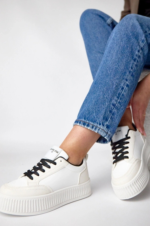 Zapatillas deportivas blanco-negro...